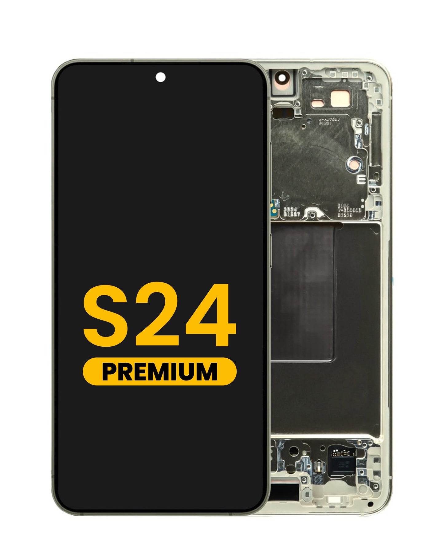 OLED Assembly with Frame for Galaxy S24 (S921) (AMBER YELLOW) (Premium)