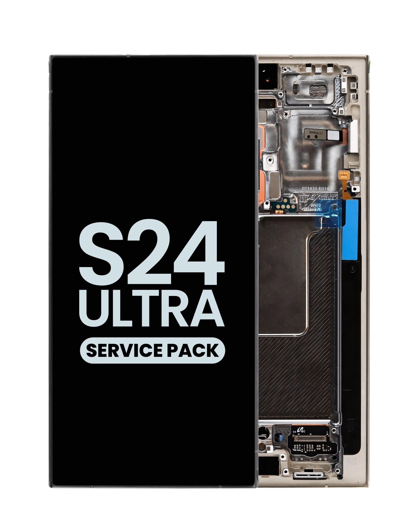 OLED Assembly with Frame for Galaxy S24 Ultra S928 (TITANIUM GRAY) (Service Pack)