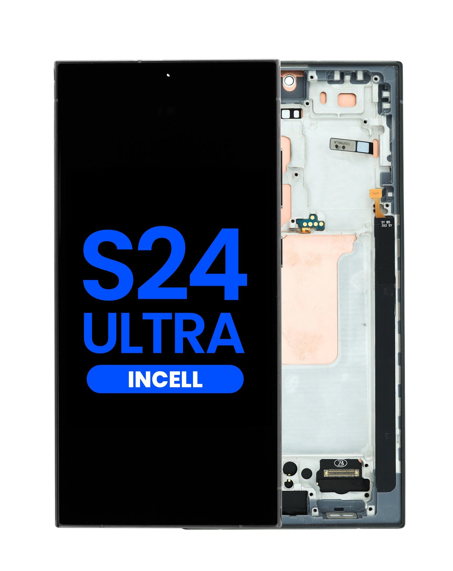 LCD Assembly with Frame for S24 Ultra (S928) (TITANIUM BLACK) (Aftermarket Incell) (Does not support Fingerprint)