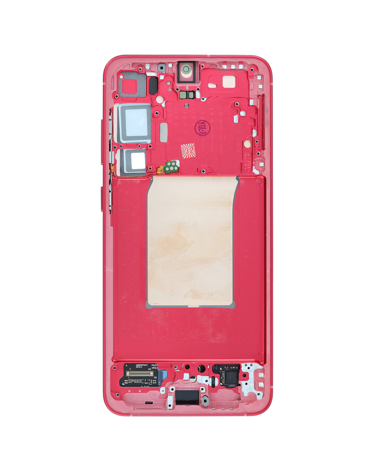 OLED Assembly with Frame for Galaxy S25 Plus (S936) (CORALRED) (Premium)
