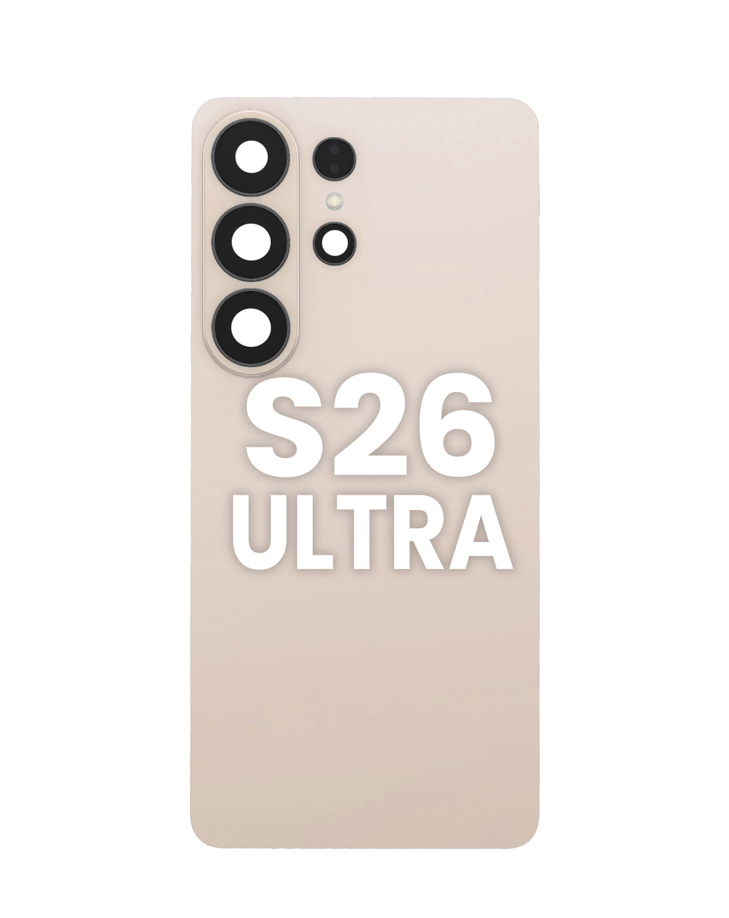 Back Glass with Adhesive and Back Camera Lens for Galaxy S26 Ultra (PINK GOLD)