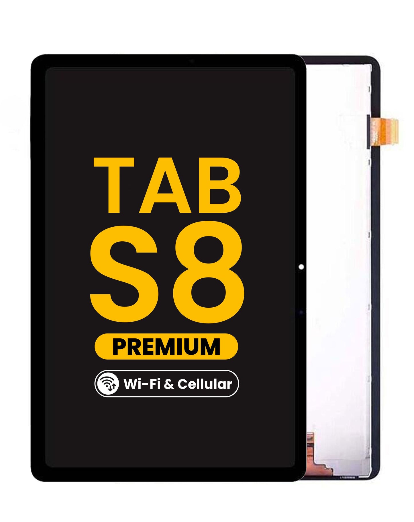 LCD Assembly without Frame for Galaxy Tab S8 (2022) (X700 / X706) (BLACK) (Wi-Fi and Cellular) (Premium)
