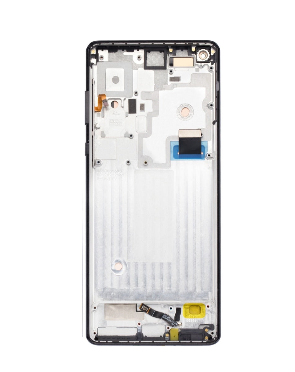 Moto Edge Plus (XT2061-3 / 2020) Screen Assembly (With The Frame) (Refurbished) (Black)