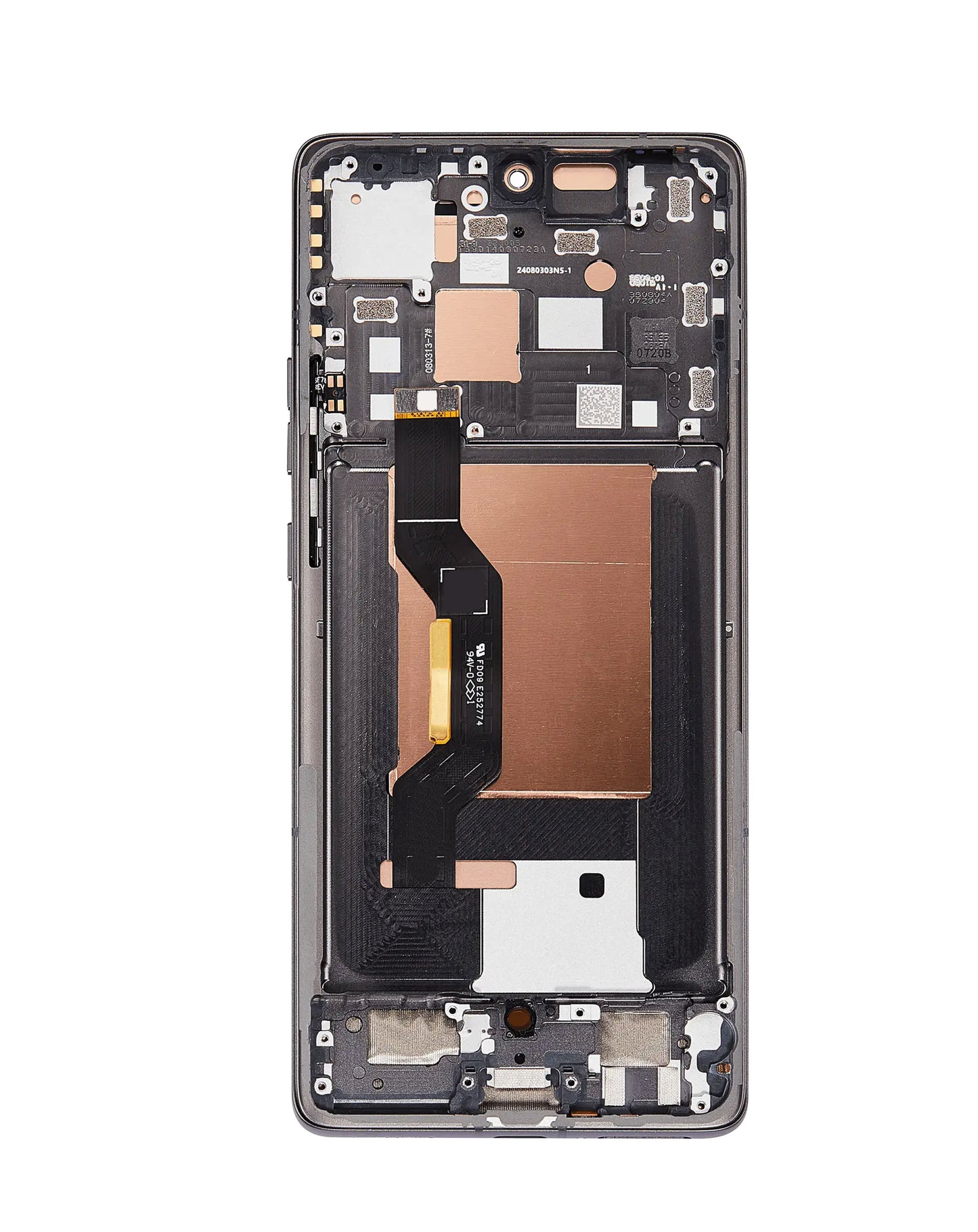 OLED Assembly with Frame for Motorola Moto Edge 50 (XT2407-3 / 2024) (KOALA GRAY) (Premium)