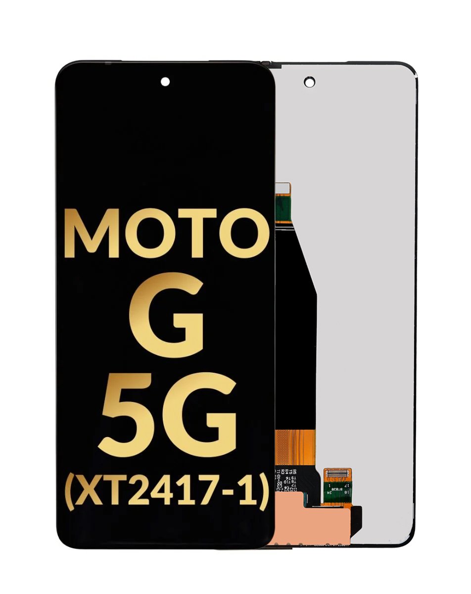 Motorola G 5G 2024 (XT2417) Screen Assembly (Without The Frame) (Refurbished) (Black)