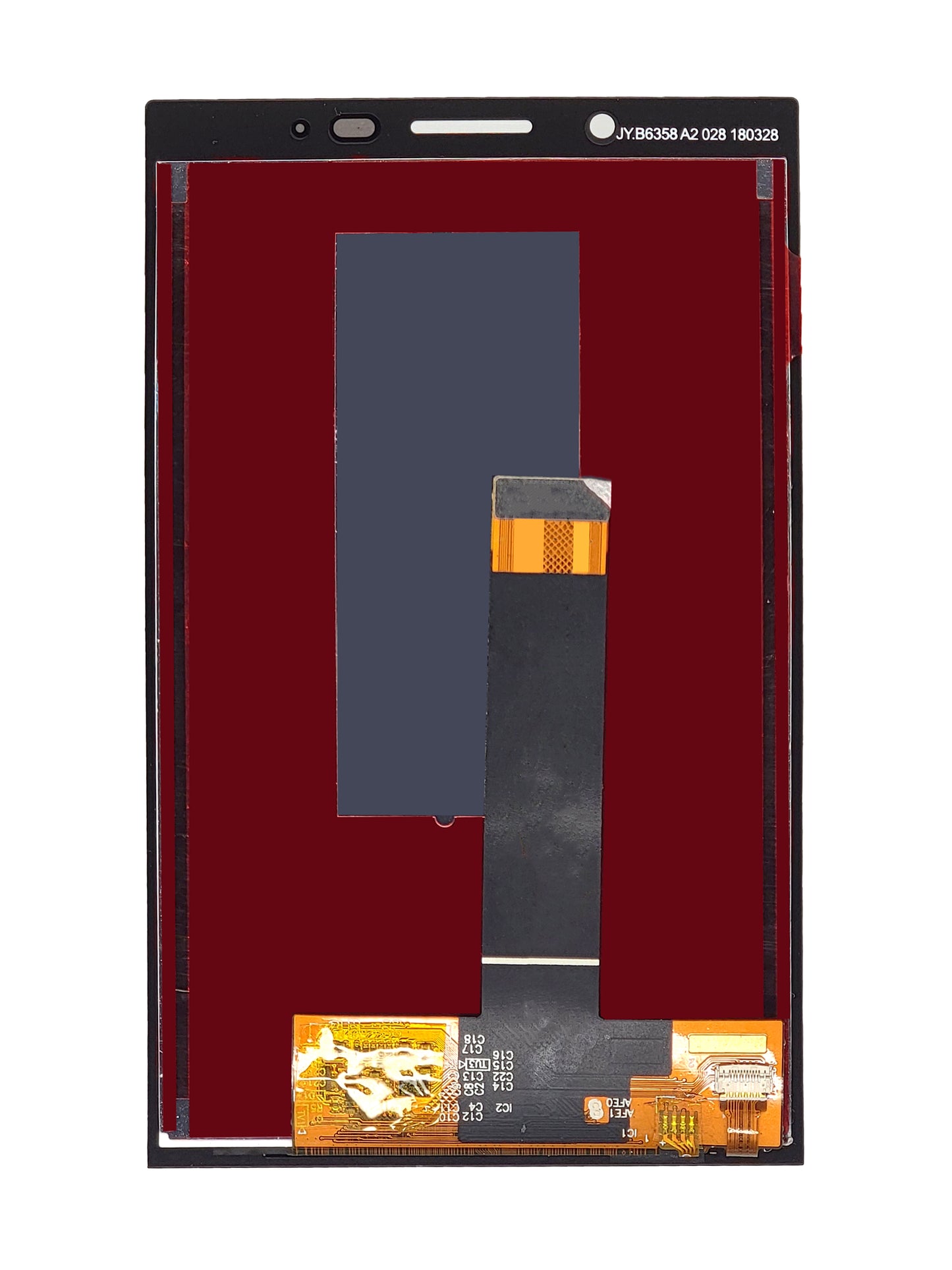 BB KEY2 LE Screen Assembly (With The Frame) (Refurbished) (Black)