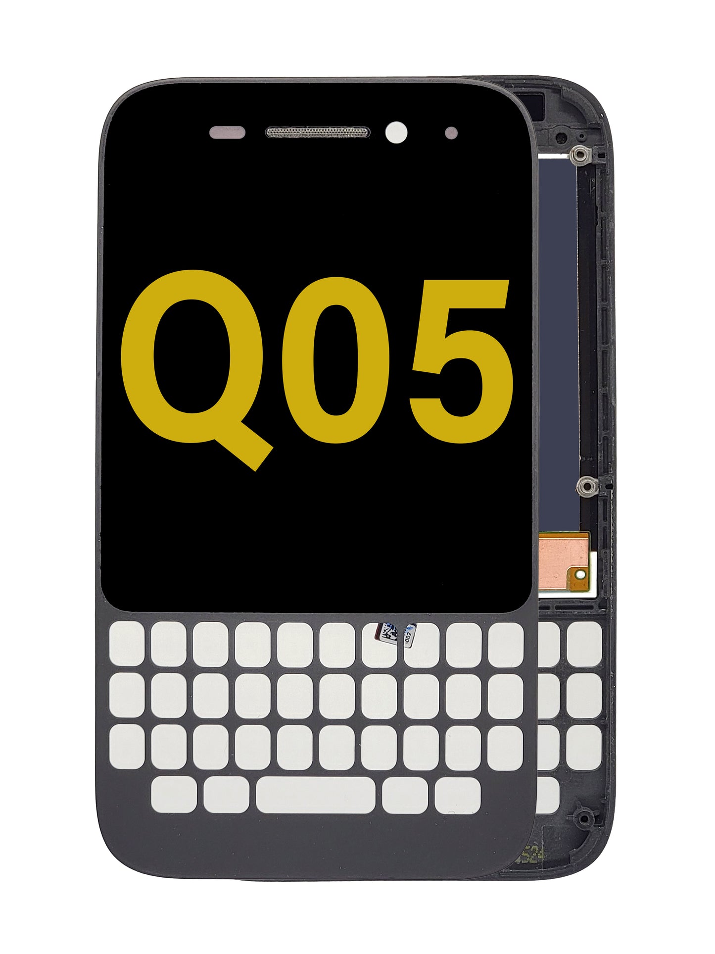 BB Q05 Screen Assembly (With The Frame) (Refurbished) (Black)