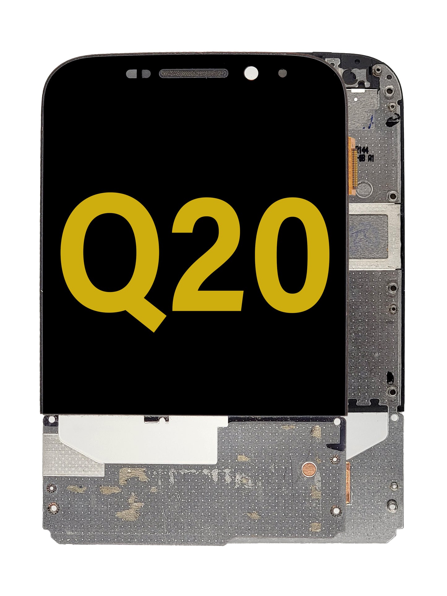 BB Q20 (Classic) Screen Assembly (With The Frame) (Refurbished) (Black)