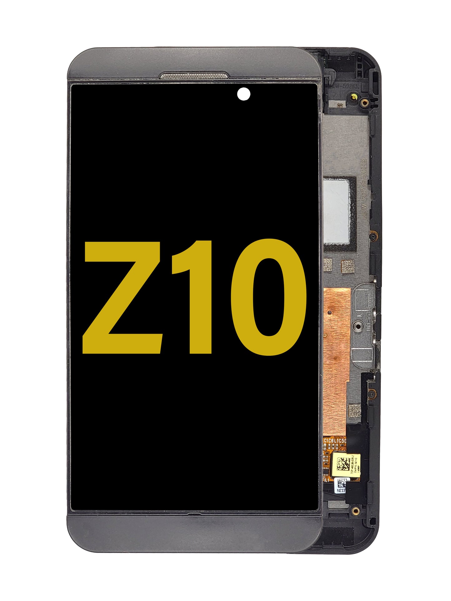 BB Z10 Screen Assembly (With The Frame) (Refurbished) (Black)