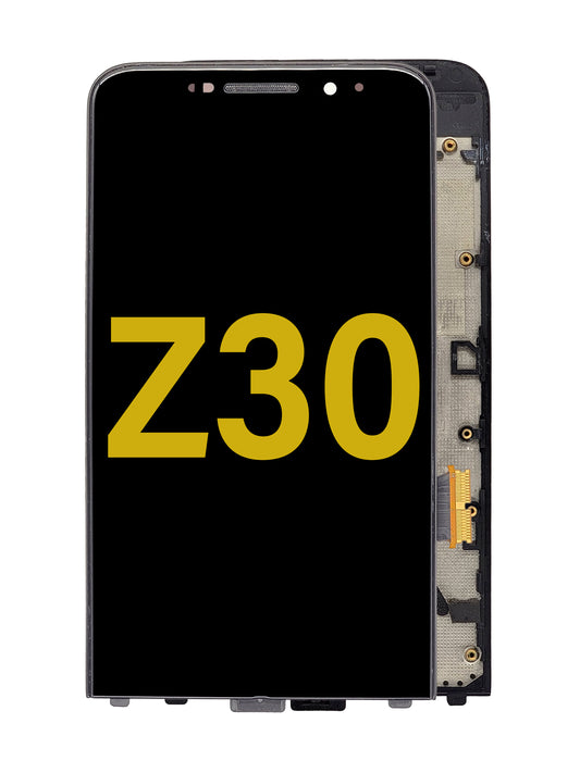 BB Z30 Screen Assembly (With The Frame) (Refurbished) (Black)