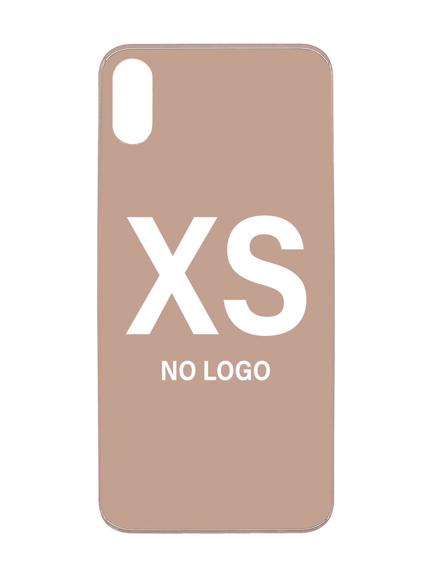 iPhone XS Back Glass (No Logo) (Rose Gold)
