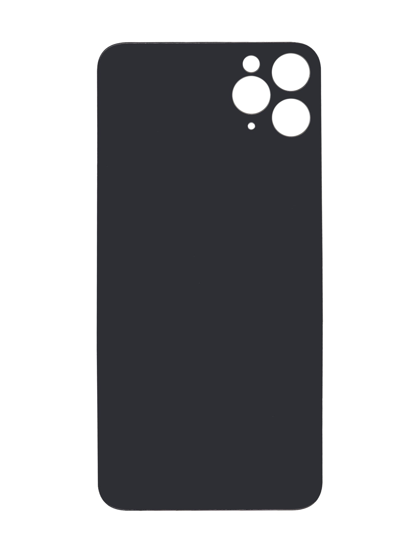 iPhone 11 Pro Max Back Glass (No Logo) (Black)