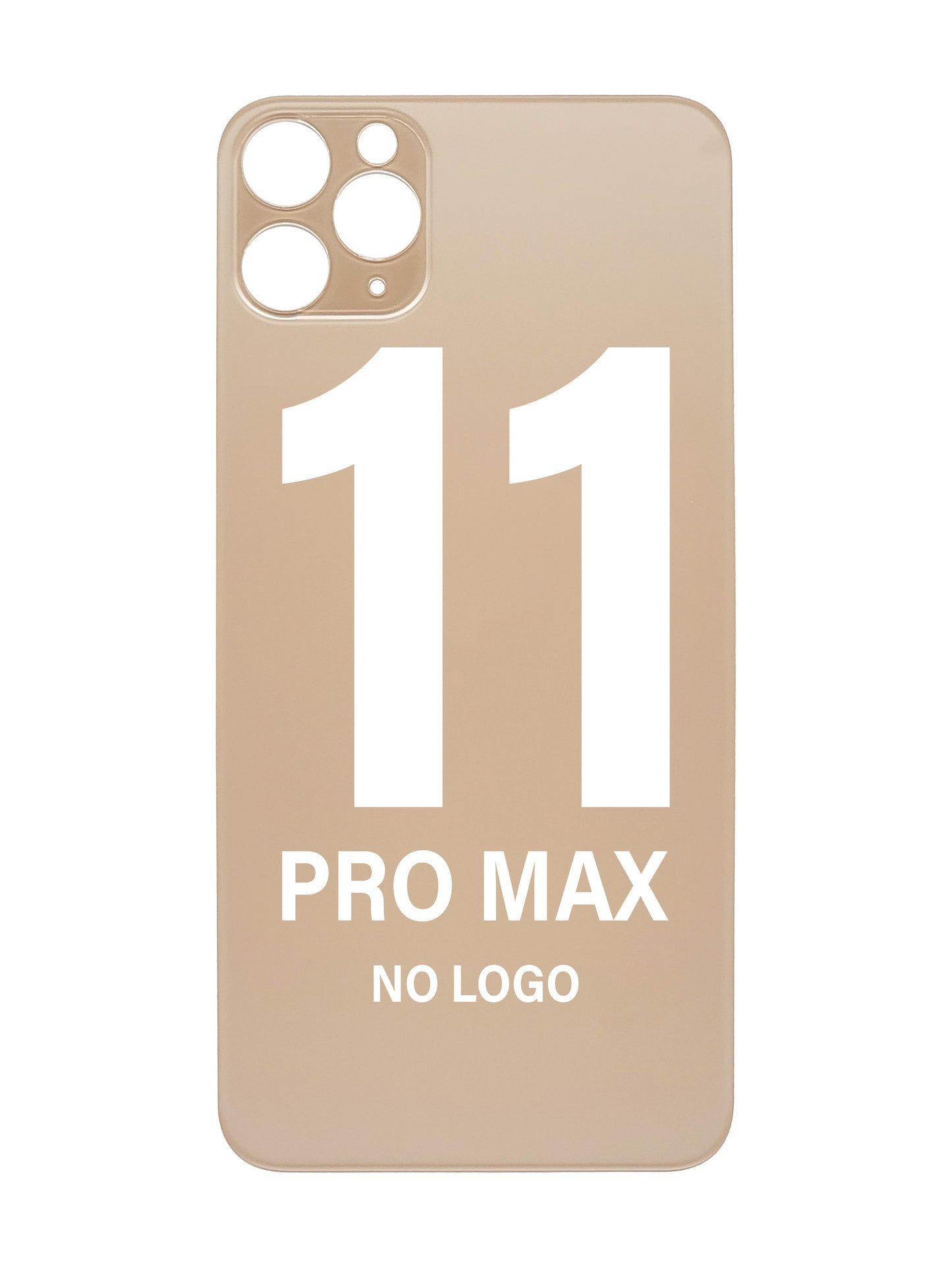 iPhone 11 Pro Max Back Glass (No Logo) (Gold)