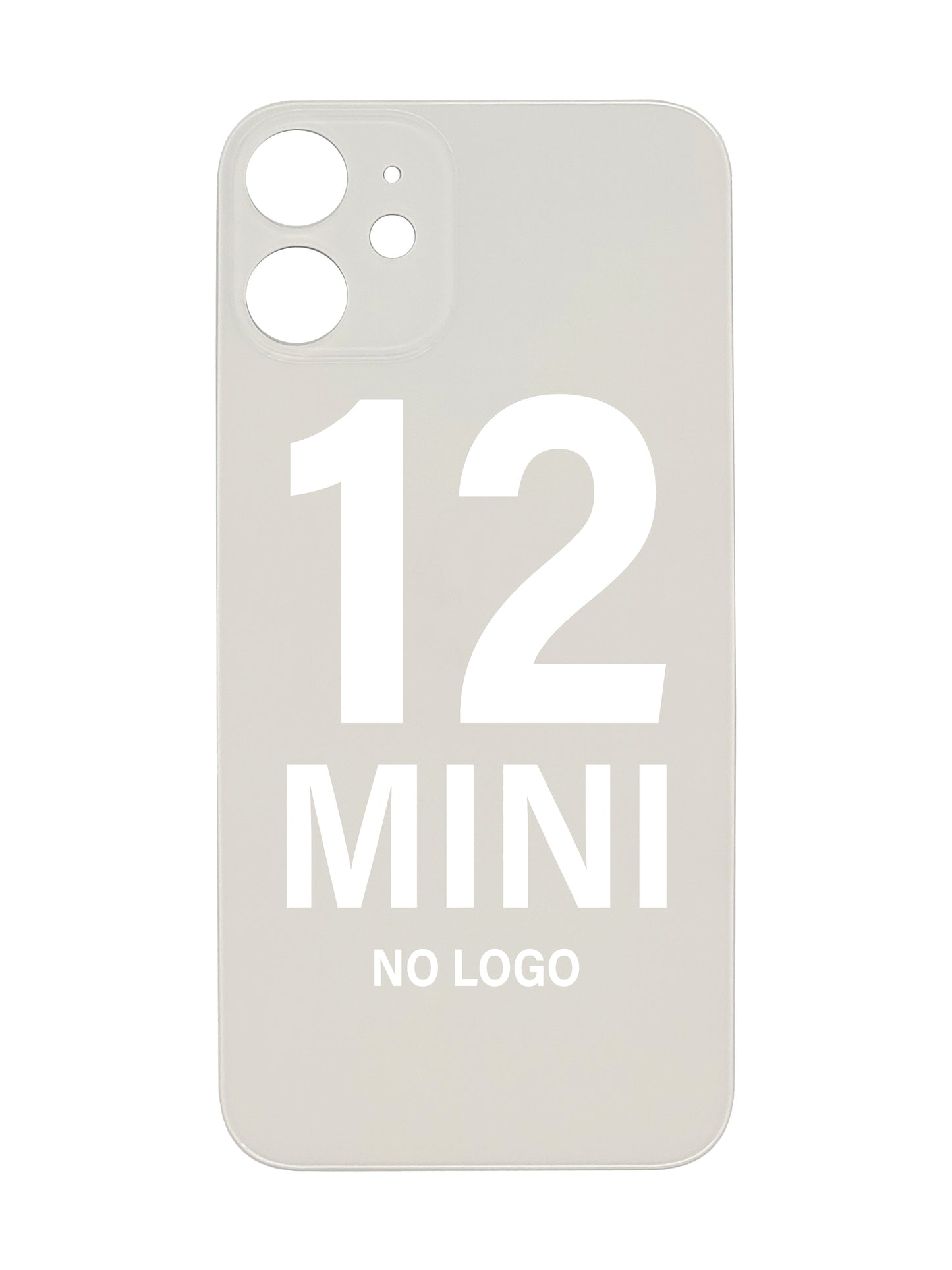 iPhone 12 Mini Back Glass (No Logo) (White)