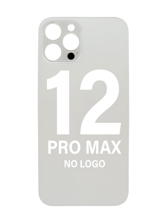 iPhone 12 Pro Max Back Glass (No Logo) (Silver)
