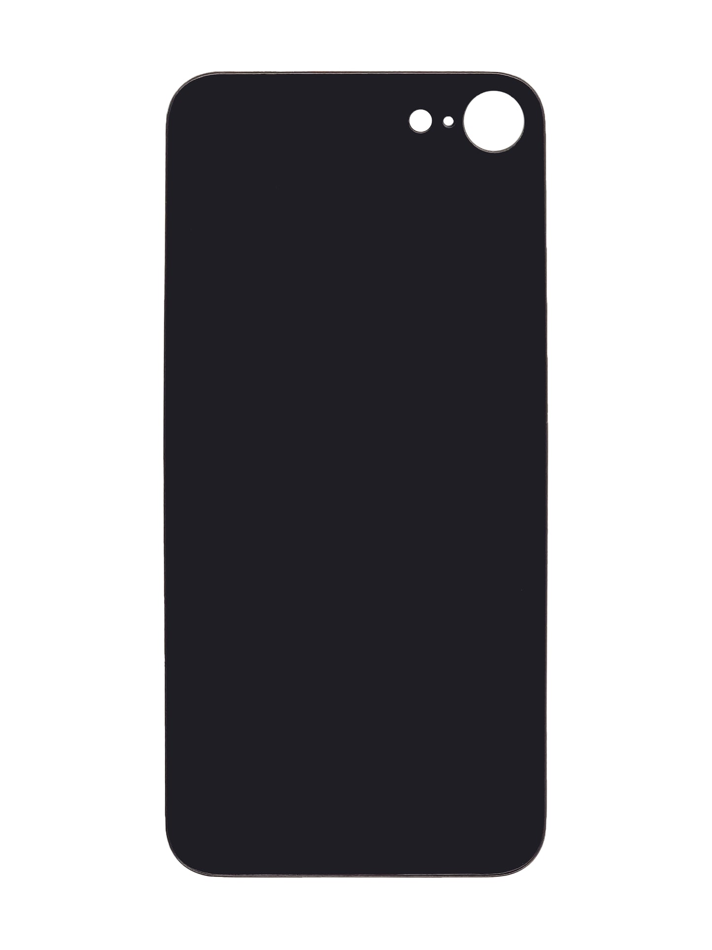 iPhone 8 / SE (2020) Back Glass (No Logo) (Black)