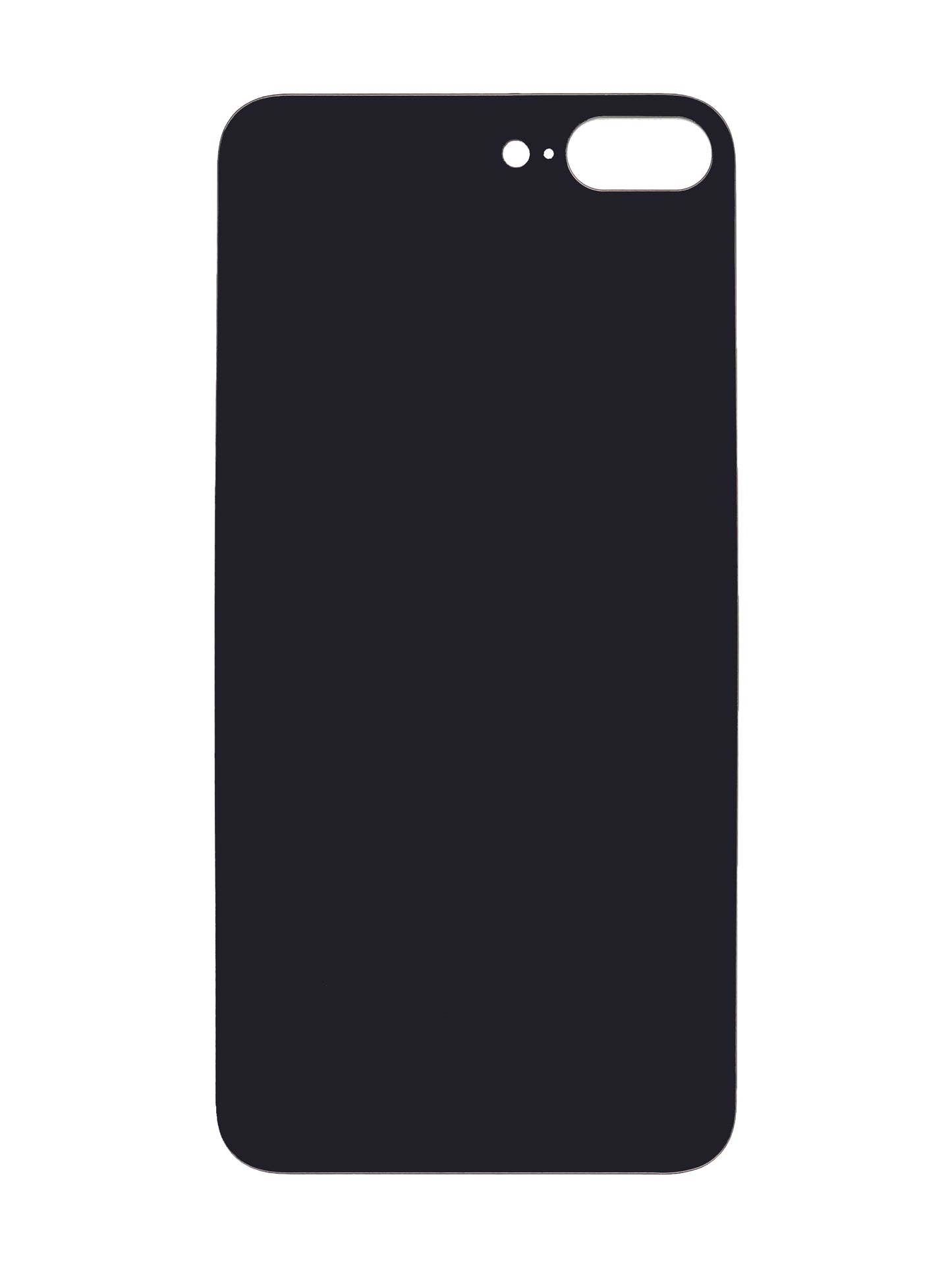 iPhone 8 Plus Back Glass (No Logo) (Black)