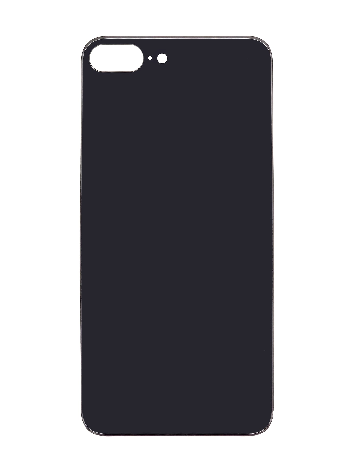 iPhone 8 Plus Back Glass (No Logo) (Black)