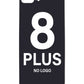 iPhone 8 Plus Back Glass (No Logo) (Black)