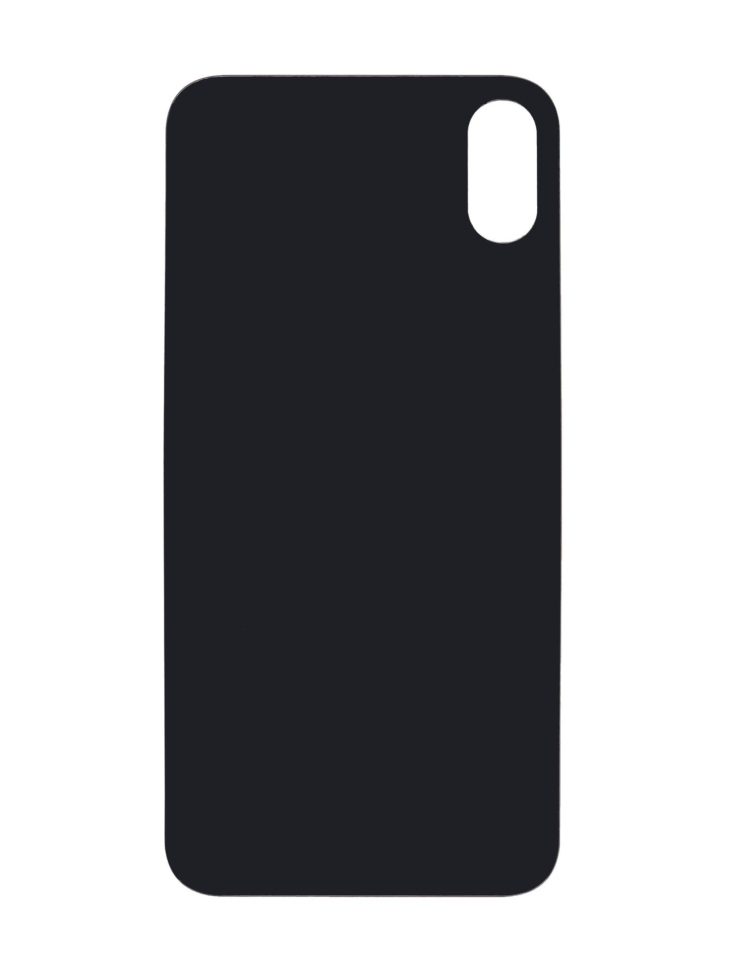 iPhone X Back Glass (No Logo) (Black)