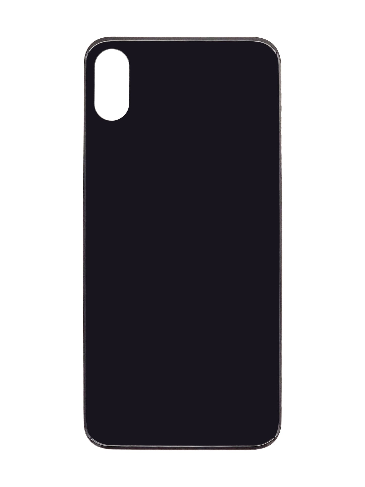 iPhone X Back Glass (No Logo) (Black)