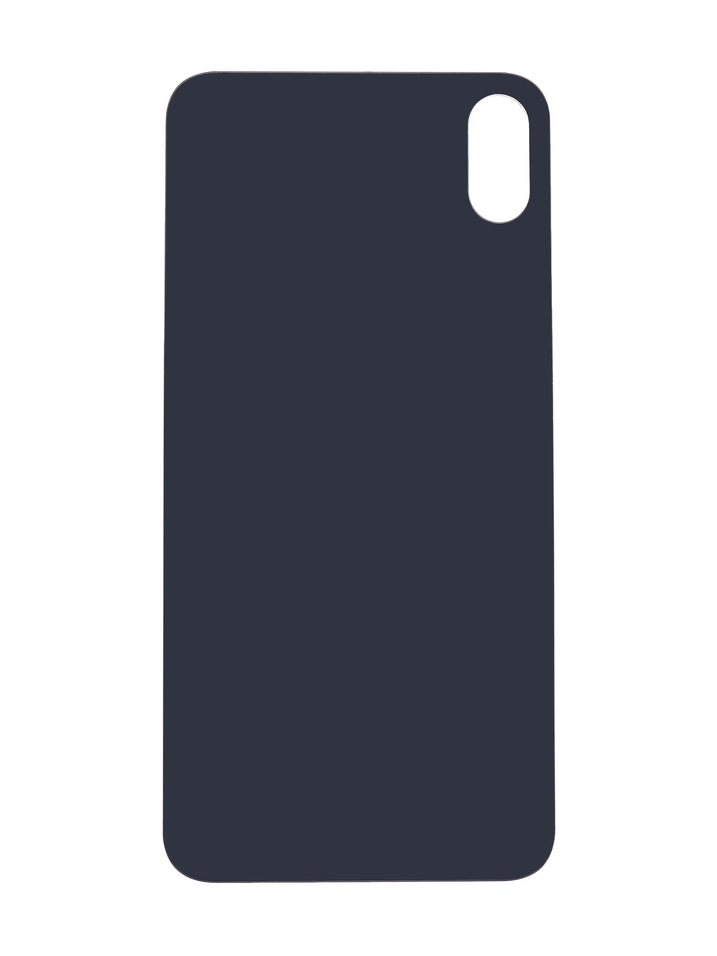 iPhone XS Max Back Glass (No Logo) (Black)