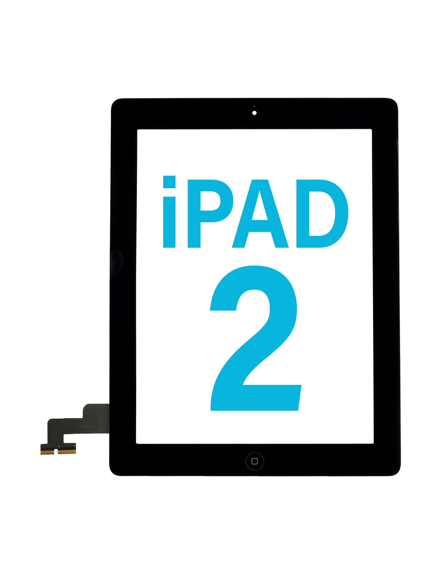 Standard+ iPad 2 Digitizer Assembly w/ Home Button (BLACK)
