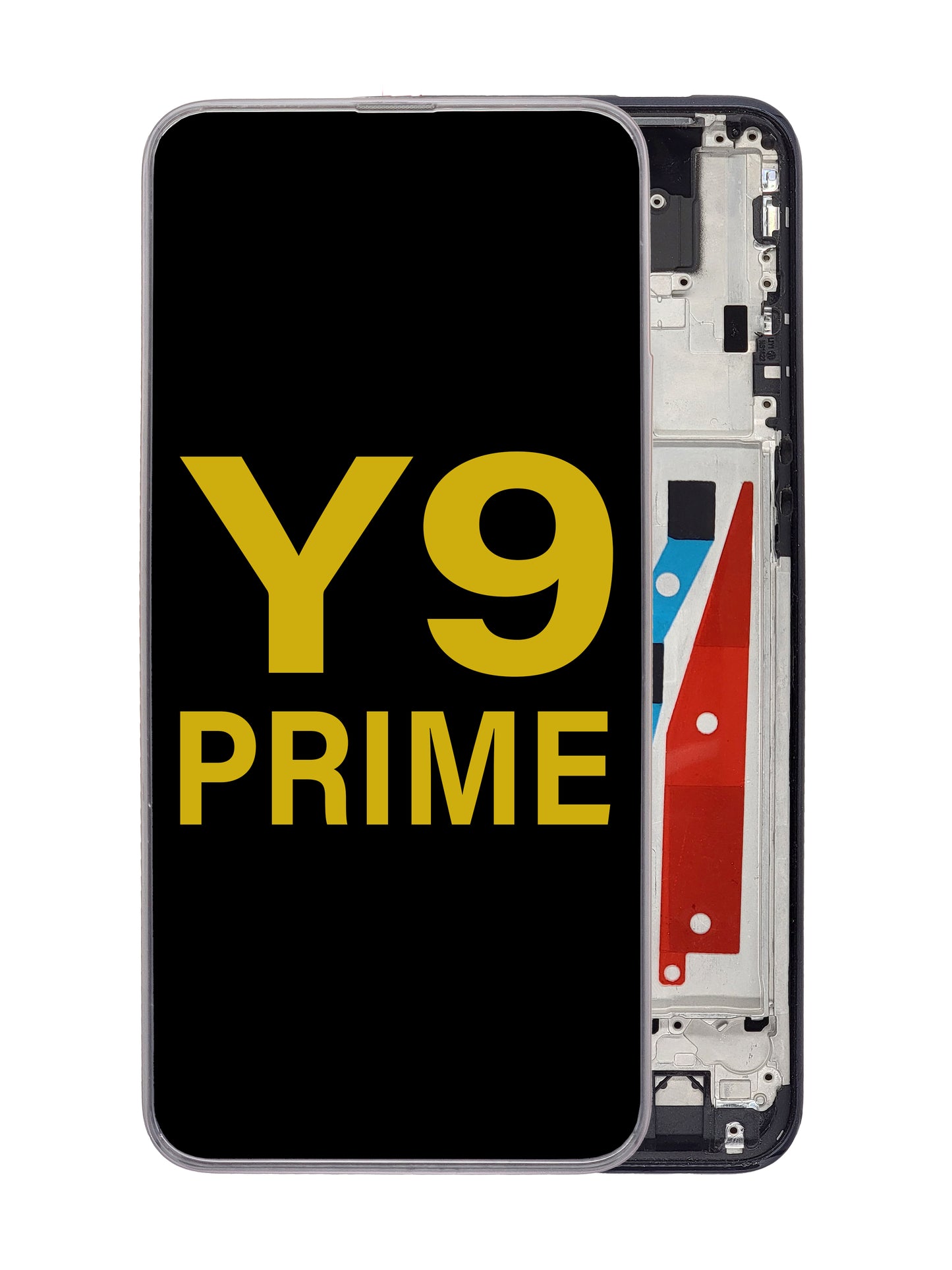 HW Y9 Prime Screen Assembly (With The Frame) (Refurbished) (Black)