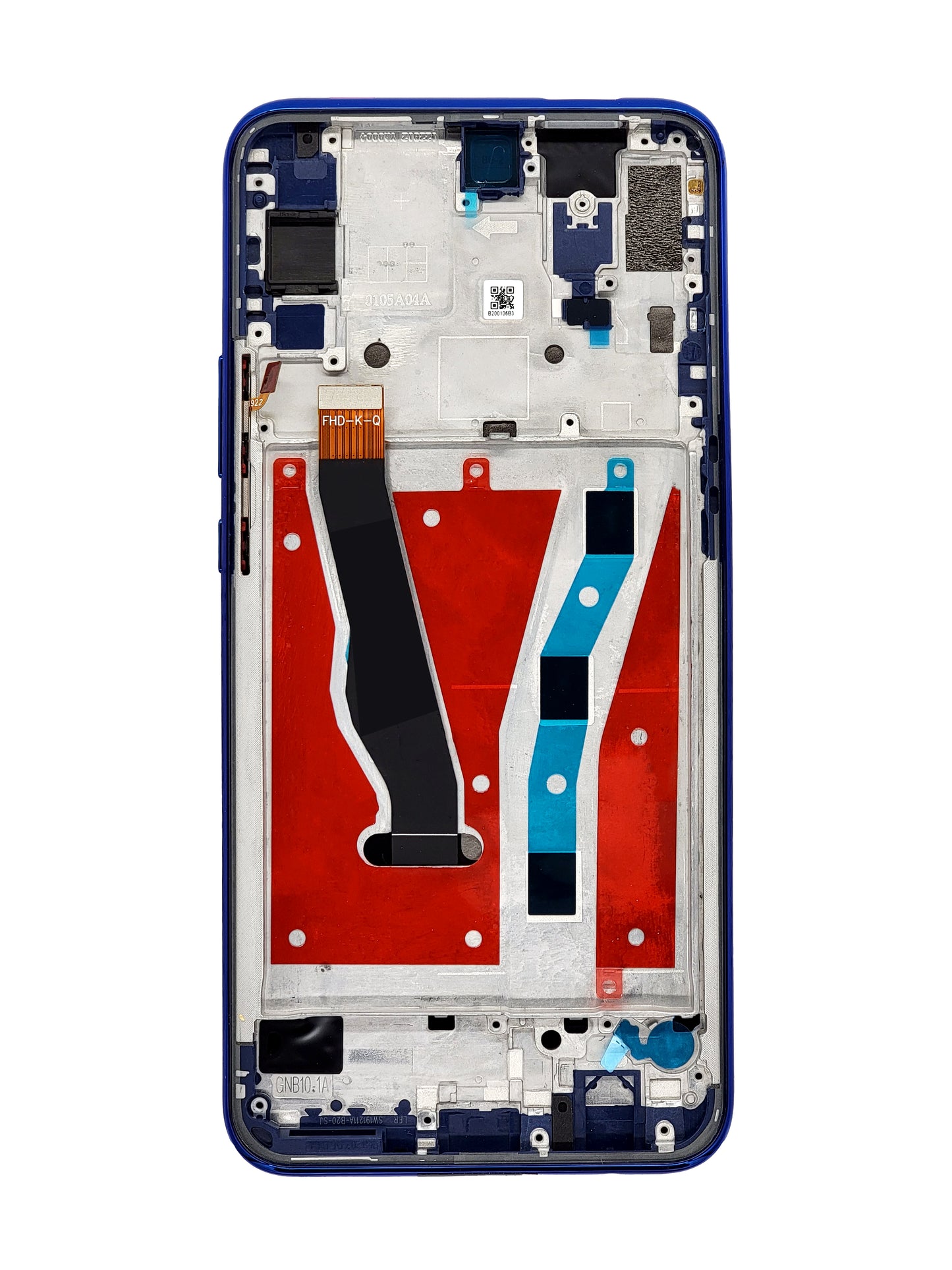 HW Y9 Prime Screen Assembly (With The Frame) (Refurbished) (Blue)
