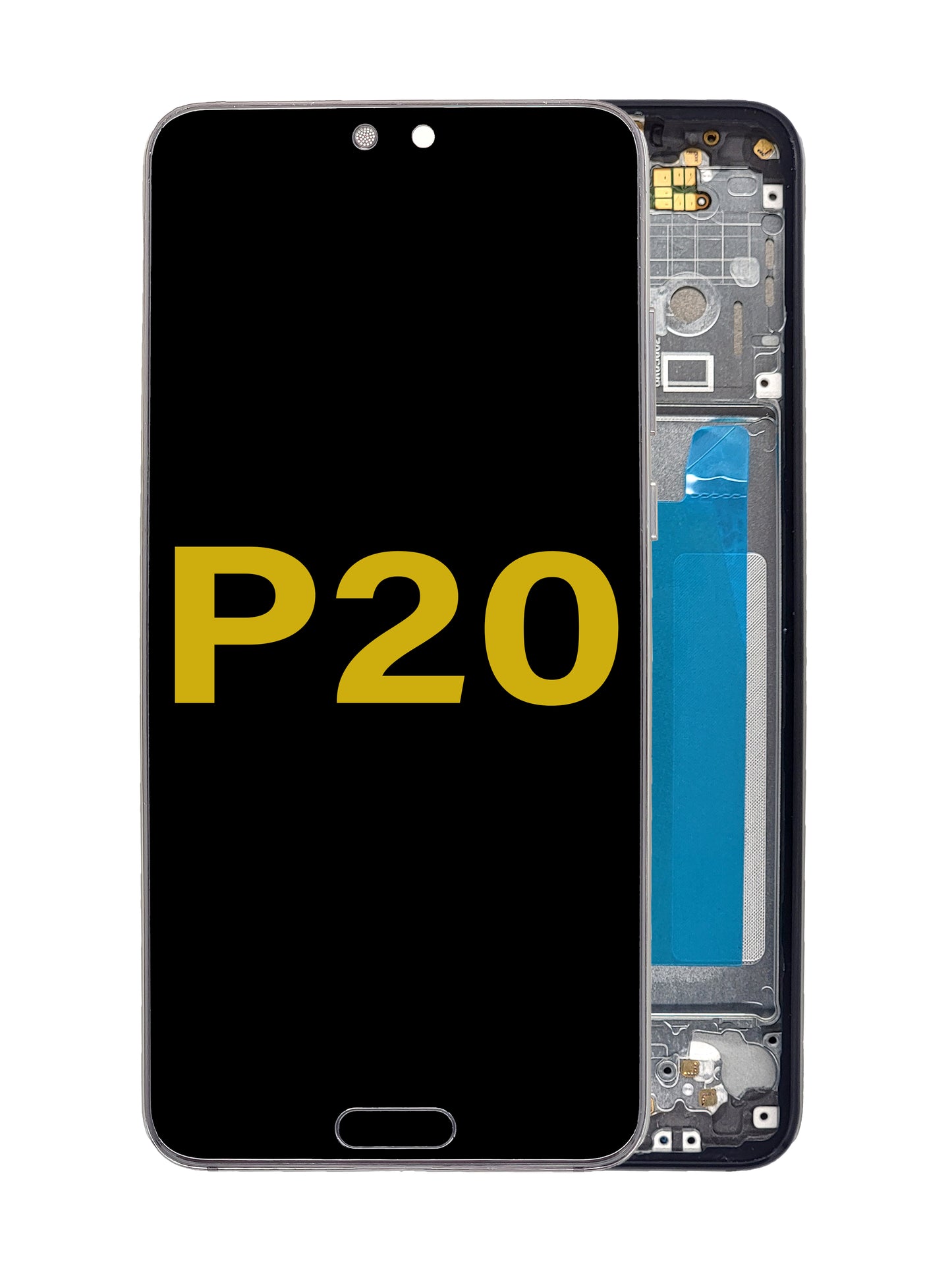 HW P20 Screen Assembly (With The Frame) (Refurbished) (Blue)
