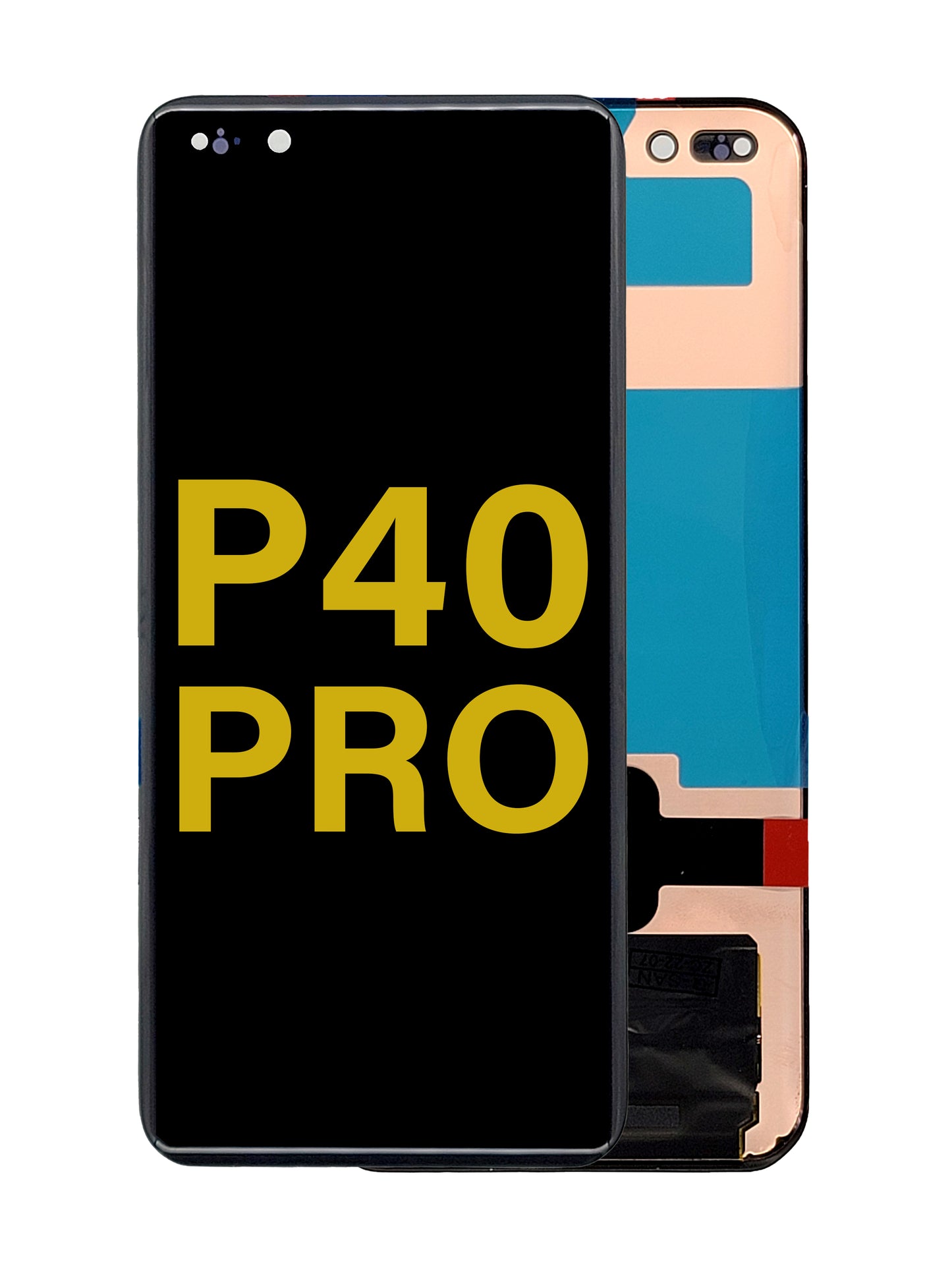 HW P40 Pro Screen Assembly (Without The Frame) (Service Pack) (Black)
