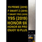 HW Y9 Prime 2019 / P Smart Z 2019 / P Smart Pro 2019 / Y9S 2019 / Honor 9X / Honor 9X Pro / Enjoy 10 plus Screen Assembly (Without The Frame) (Refurbished) (Black)