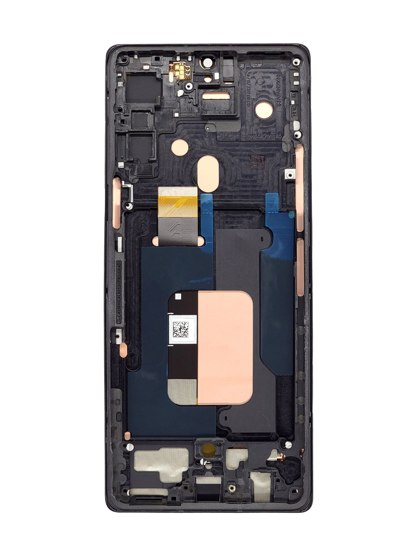 LG Velvet 5G (Non-Verizon Version) Screen Assembly (With The Frame) (Refurbished) (Black)