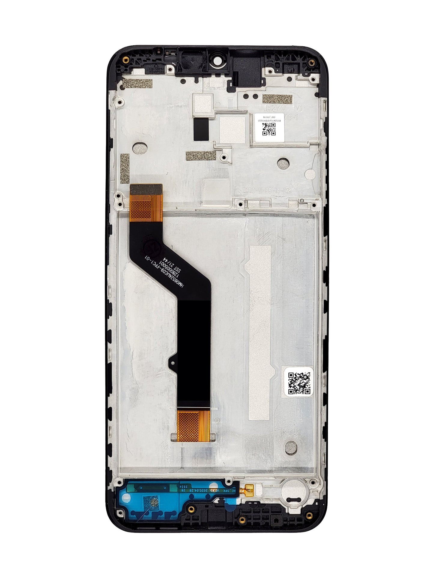 Moto E7 Plus (XT2081) Screen Assembly (With The Frame) (Refurbished) (Black)