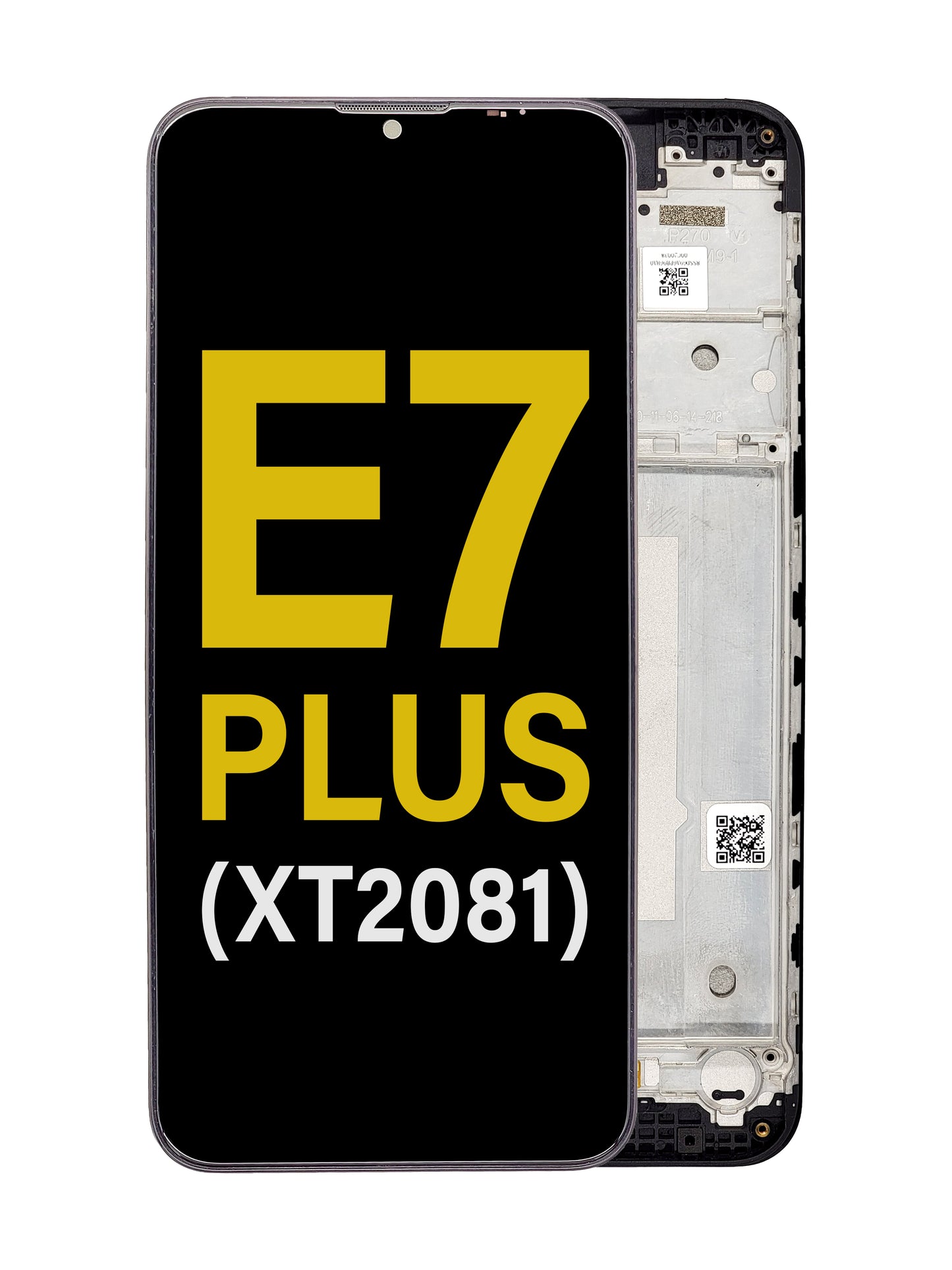 Moto E7 Plus (XT2081) Screen Assembly (With The Frame) (Refurbished) (Black)