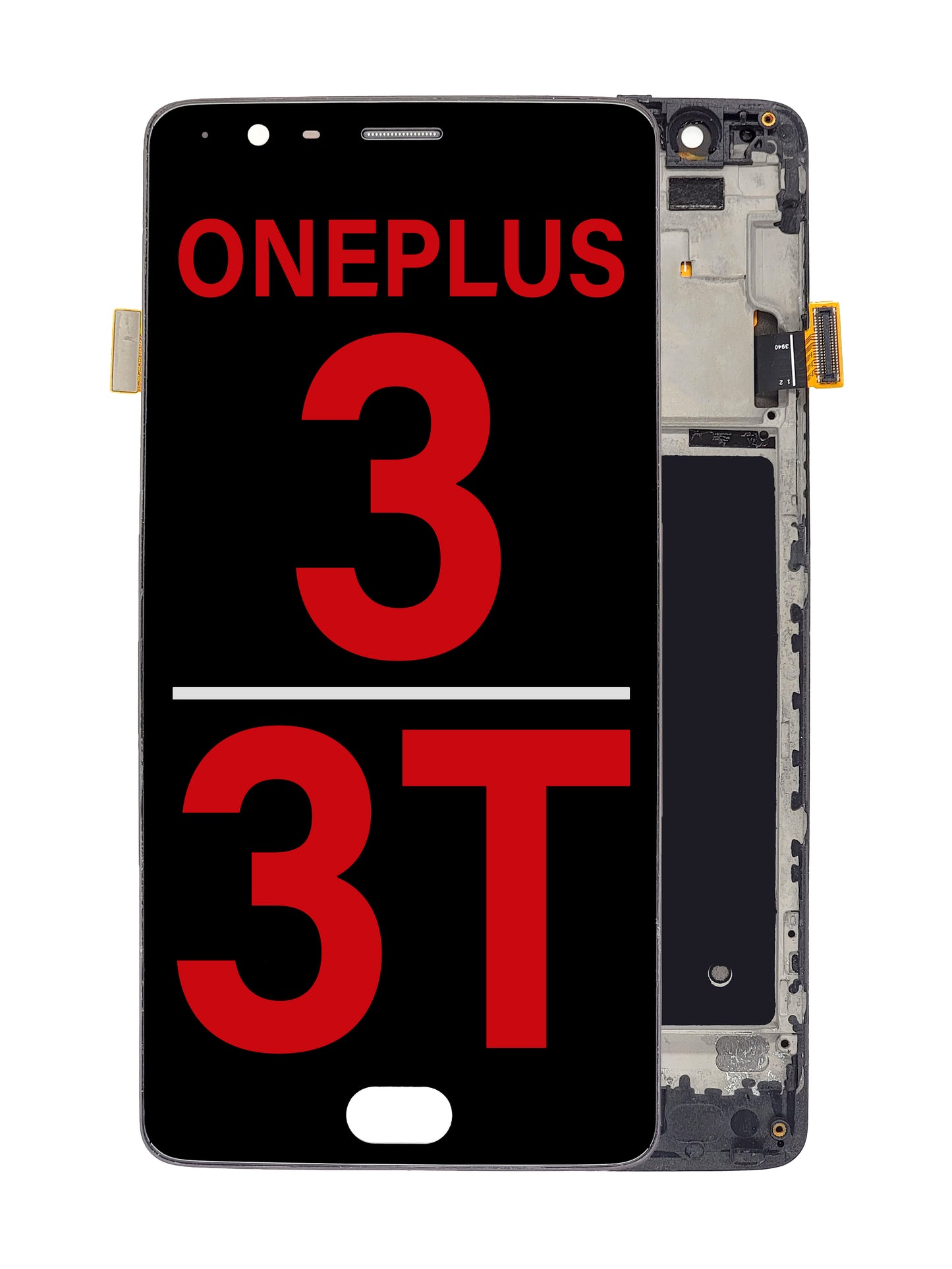 OPS 1+3/3T Screen Assembly (With The Frame) (OLED) (Black)