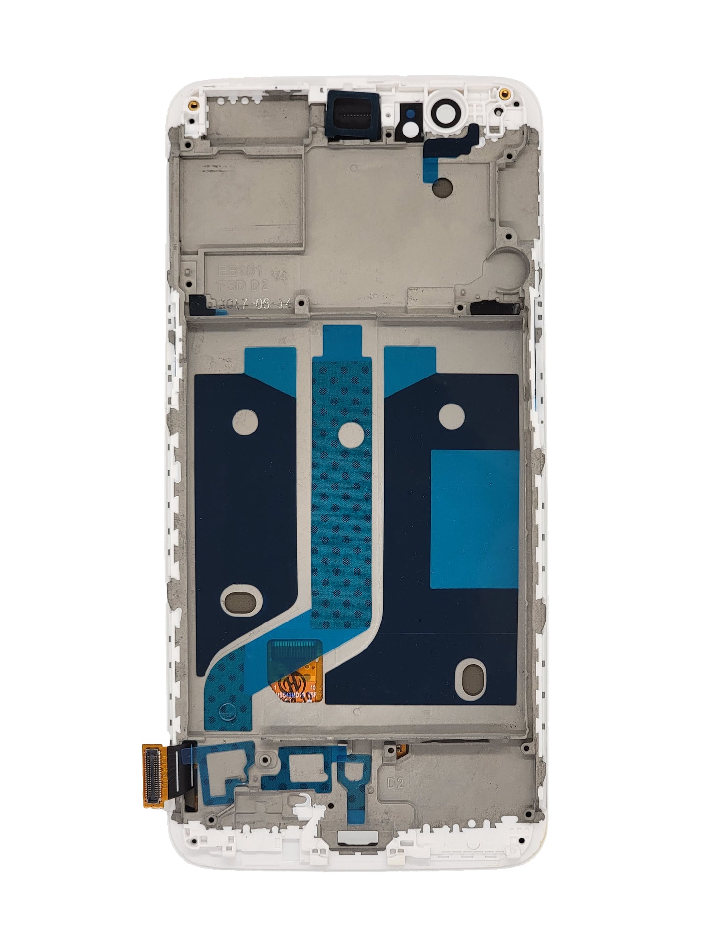 OPS 1+5 Screen Assembly (With The Frame) (OLED) (White)