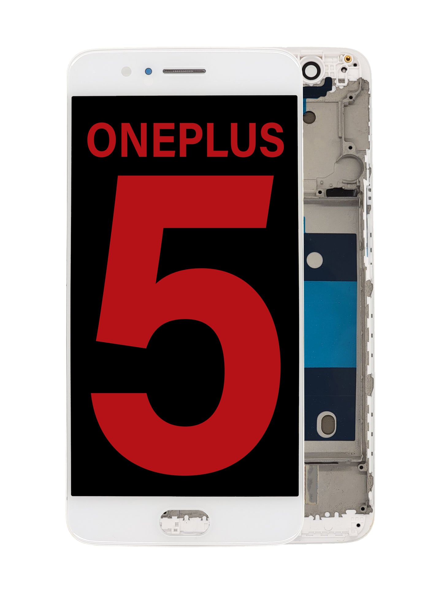 OPS 1+5 Screen Assembly (With The Frame) (OLED) (White)