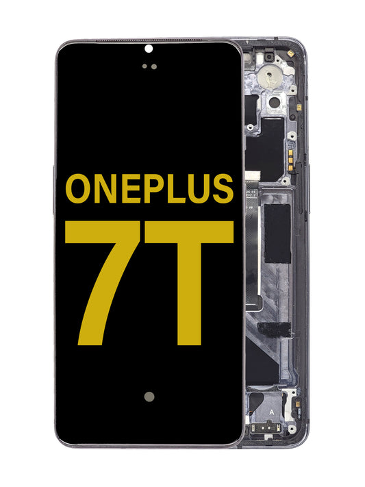OPS 1+7T Screen Assembly (With The Frame) (Refurbished) (Grey)