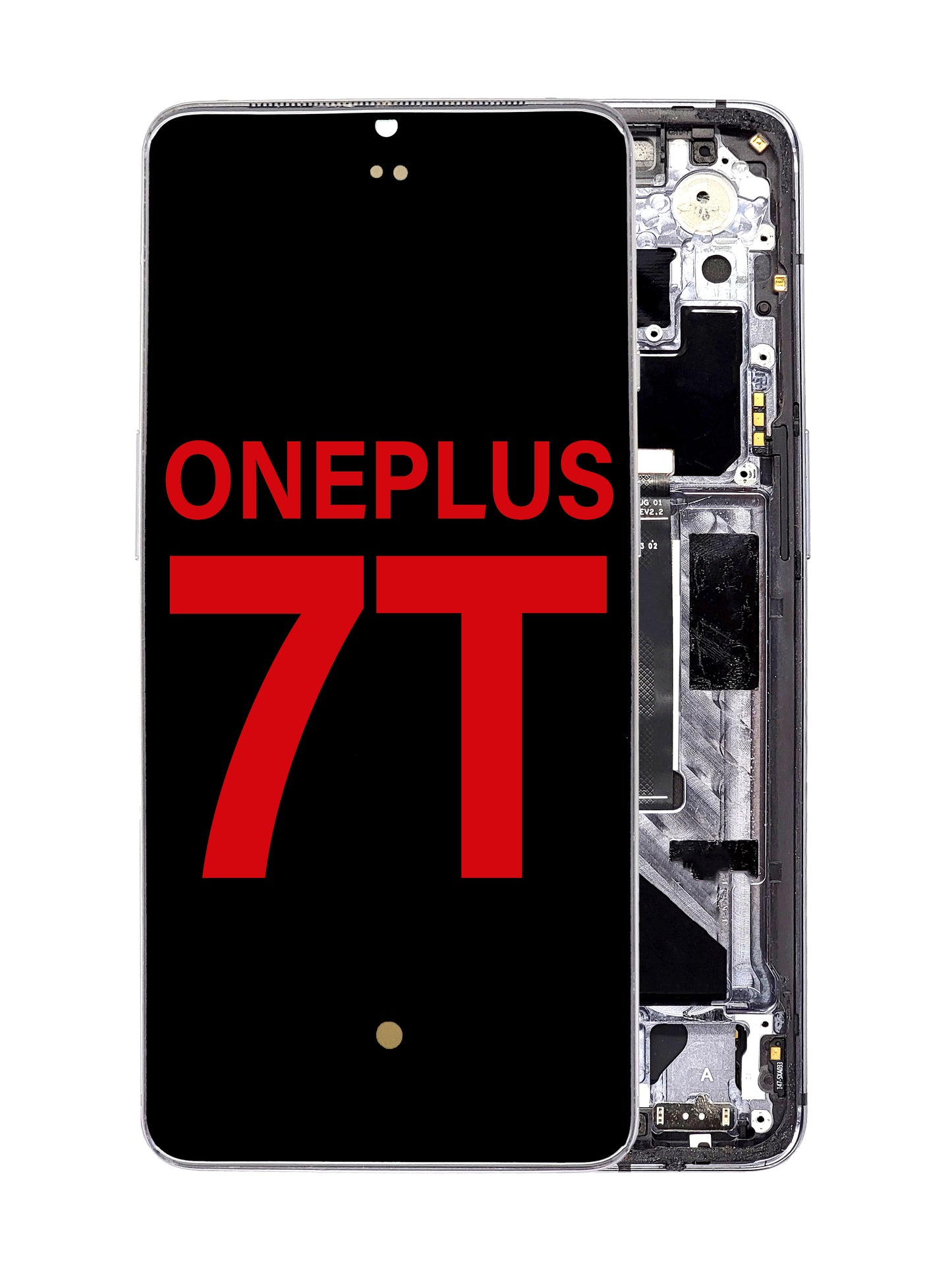 OPS 1+7T Screen Assembly (With The Frame) (OLED) (Black)