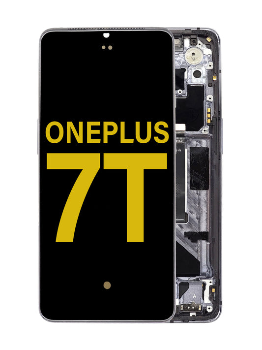 OPS 1+7T Screen Assembly (With The Frame) (Refurbished) (Black)