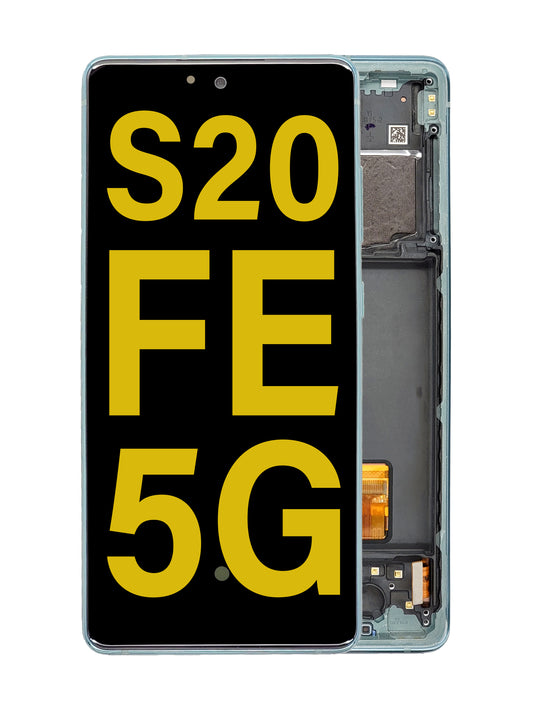SGS S20 FE (5G) Screen Assembly (With The Frame) (Service Pack) (Cloud Mint)