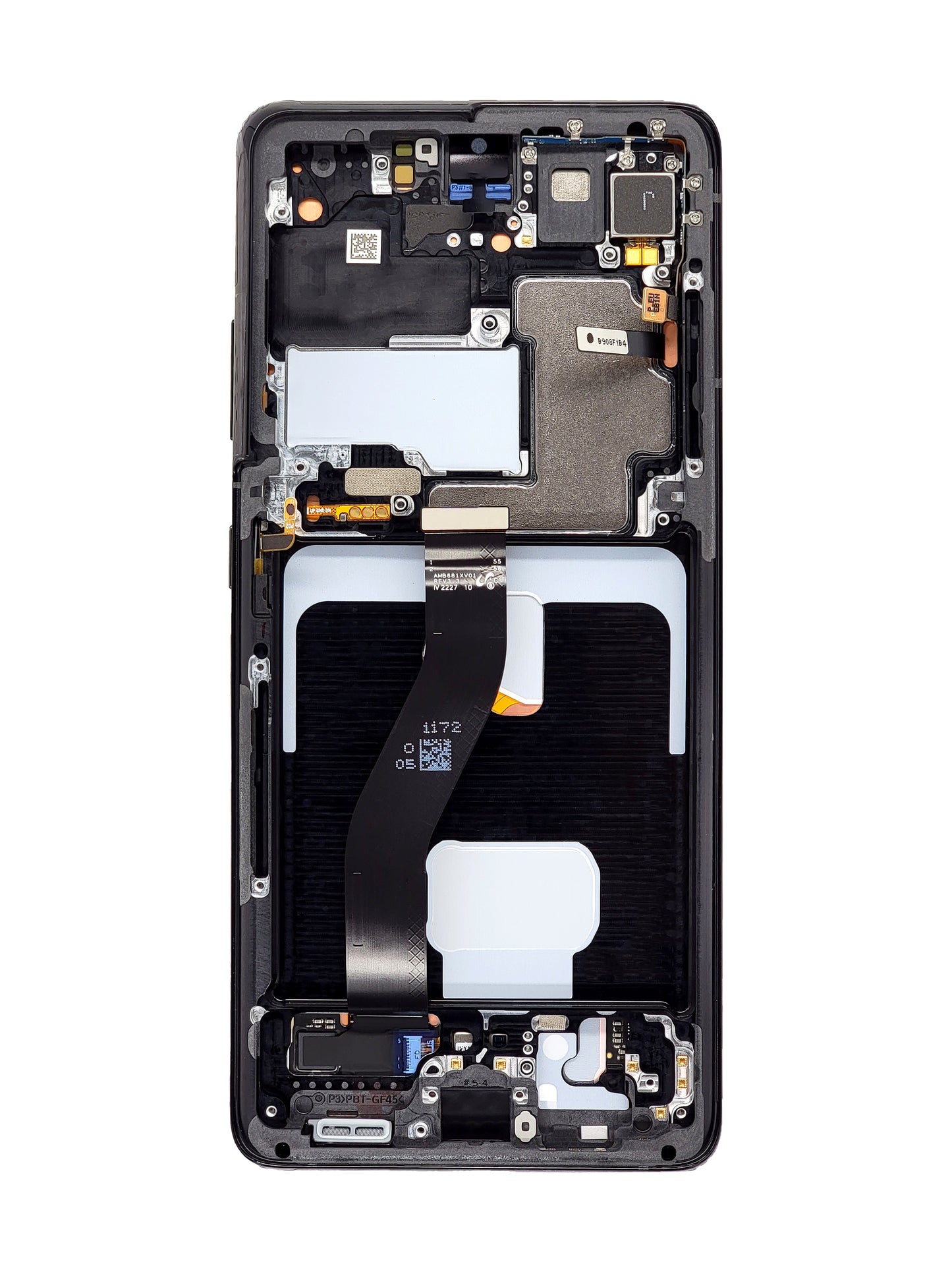 OLED Assembly with Frame for Galaxy S21 Ultra G998 (PHANTOM BLACK) (Service Pack)