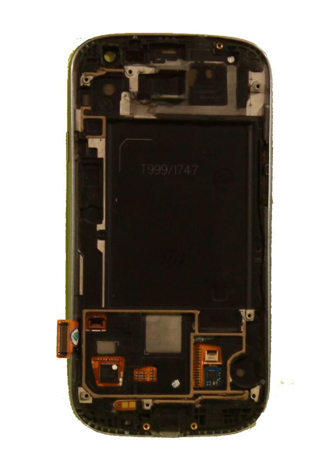 SGS S3 Screen Assembly (With The Frame) (Refurbished) (White)
