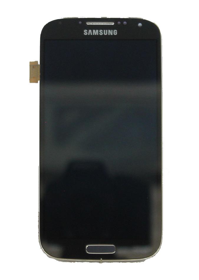 SGS S4 Screen Assembly (With The Frame) (Refurbished) (Blue)