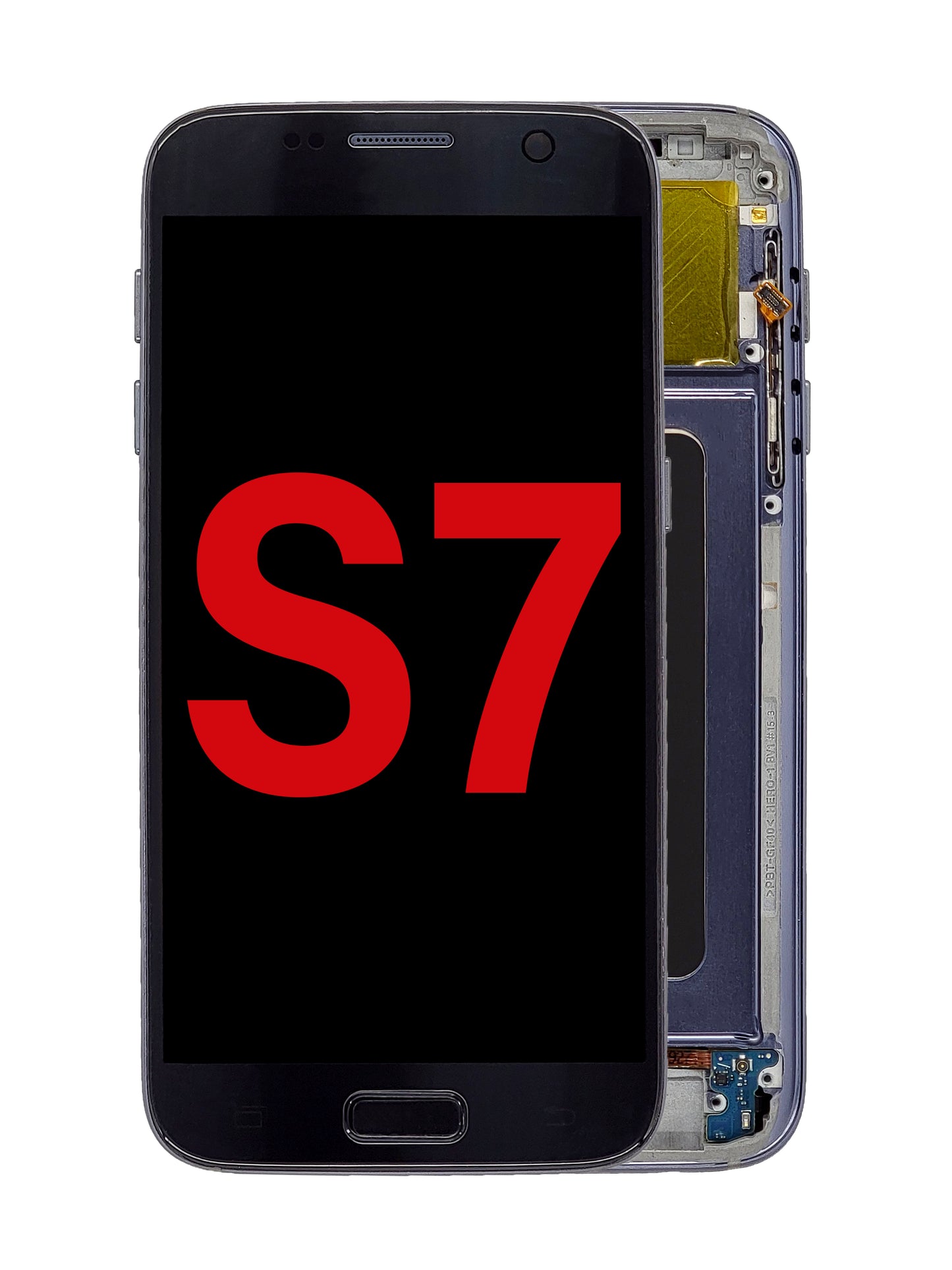 SGS S7 Screen Assembly (With The Frame) (OLED) (Black Onyx)