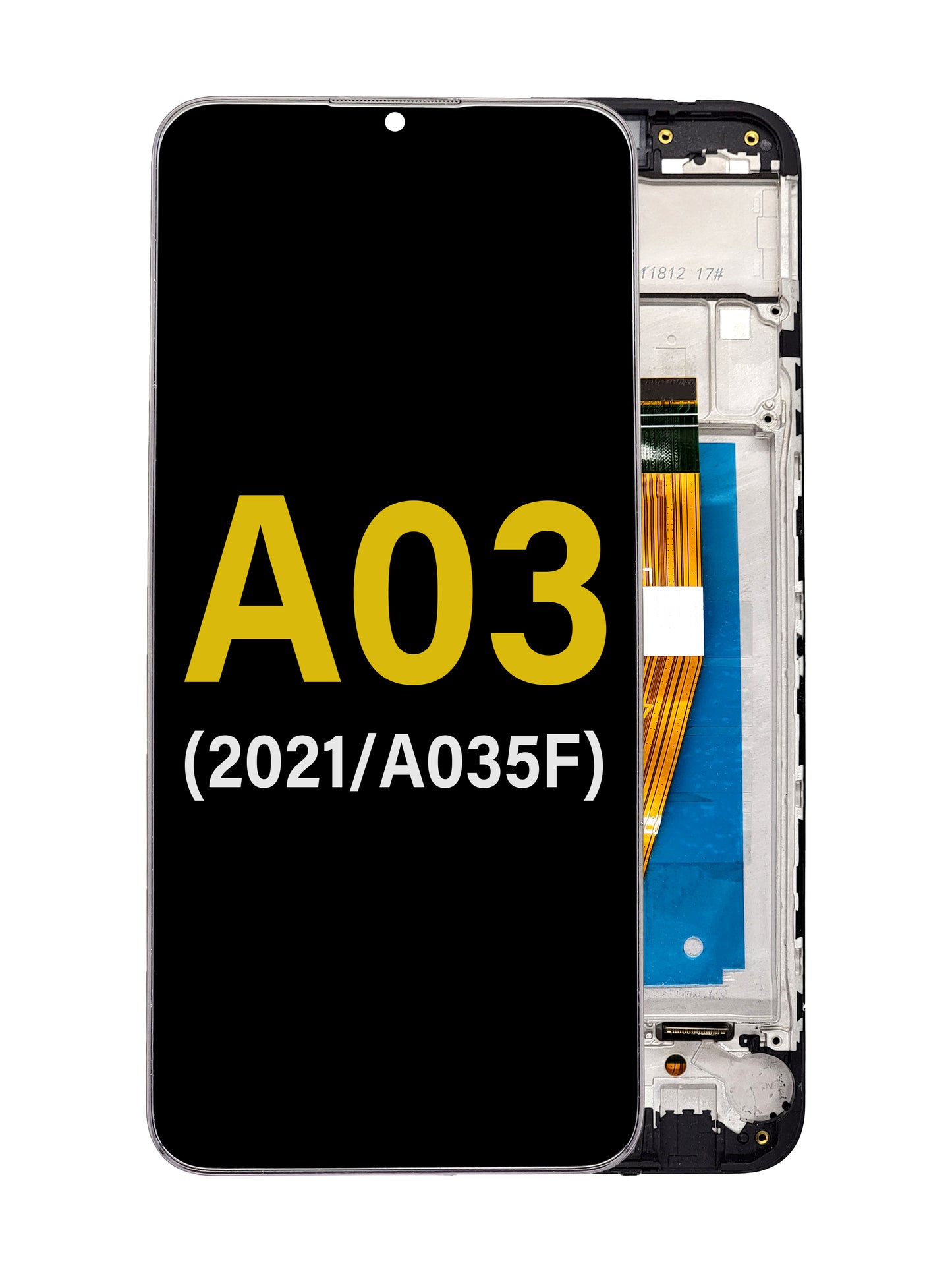 Samsung A03 2021 (A035F) Screen Assembly (With The Frame) (Refurbished) (Black)