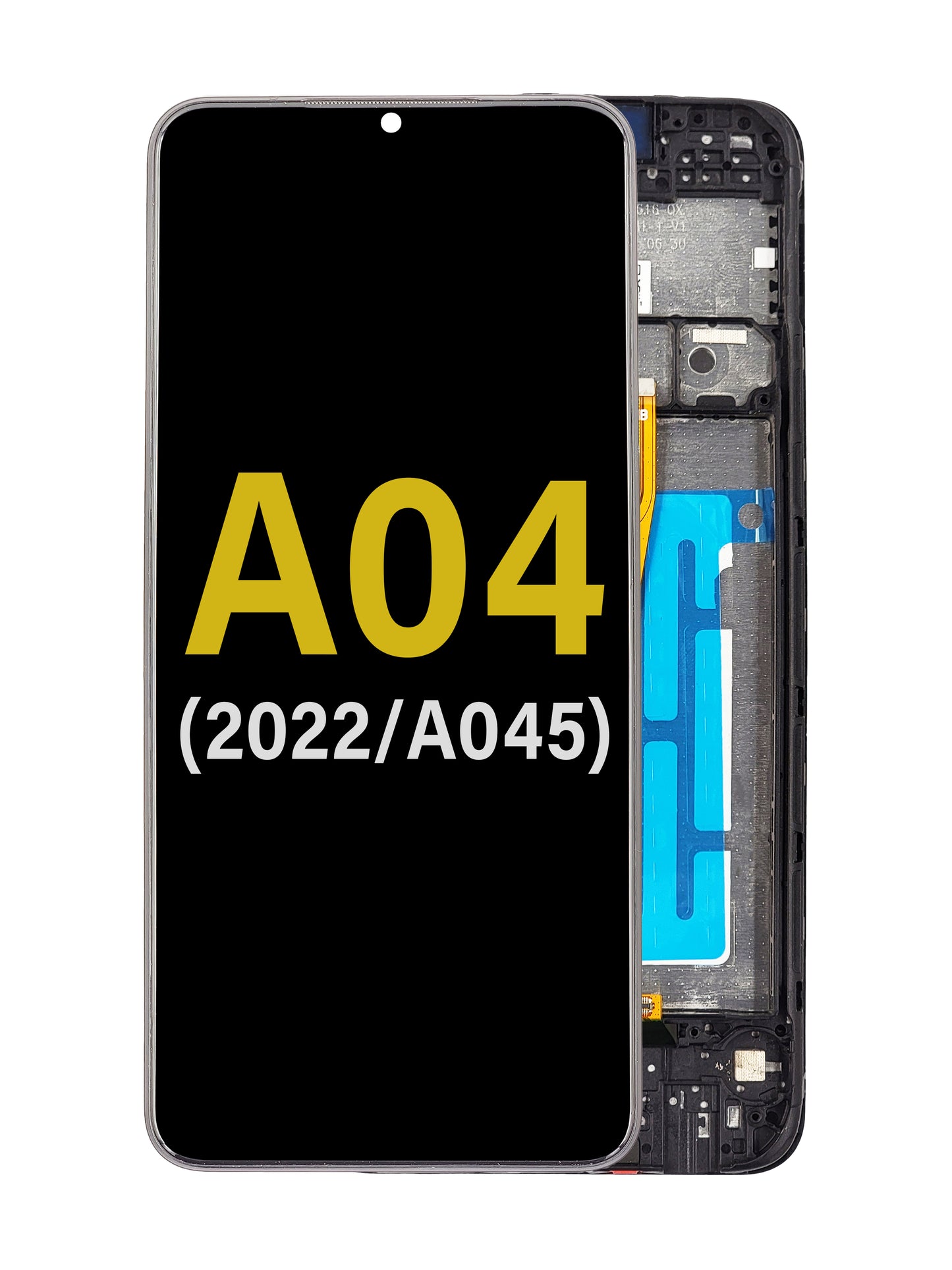 Samsung A04 2022 (A045) Screen Assembly (With The Frame) (Refurbished) (Black)