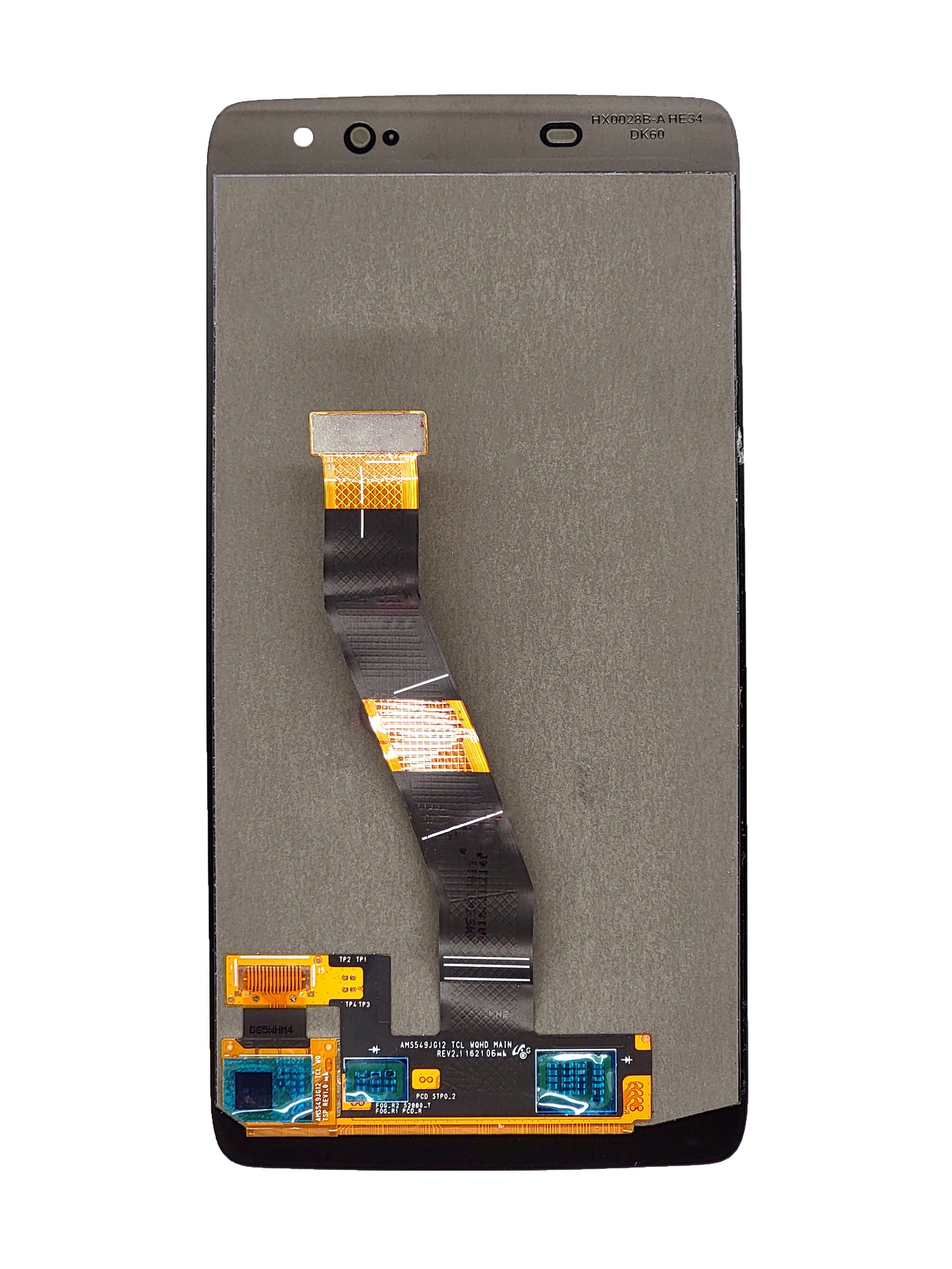 BB DTEK60 Screen Assembly (Without The Frame) (Refurbished) (Black)