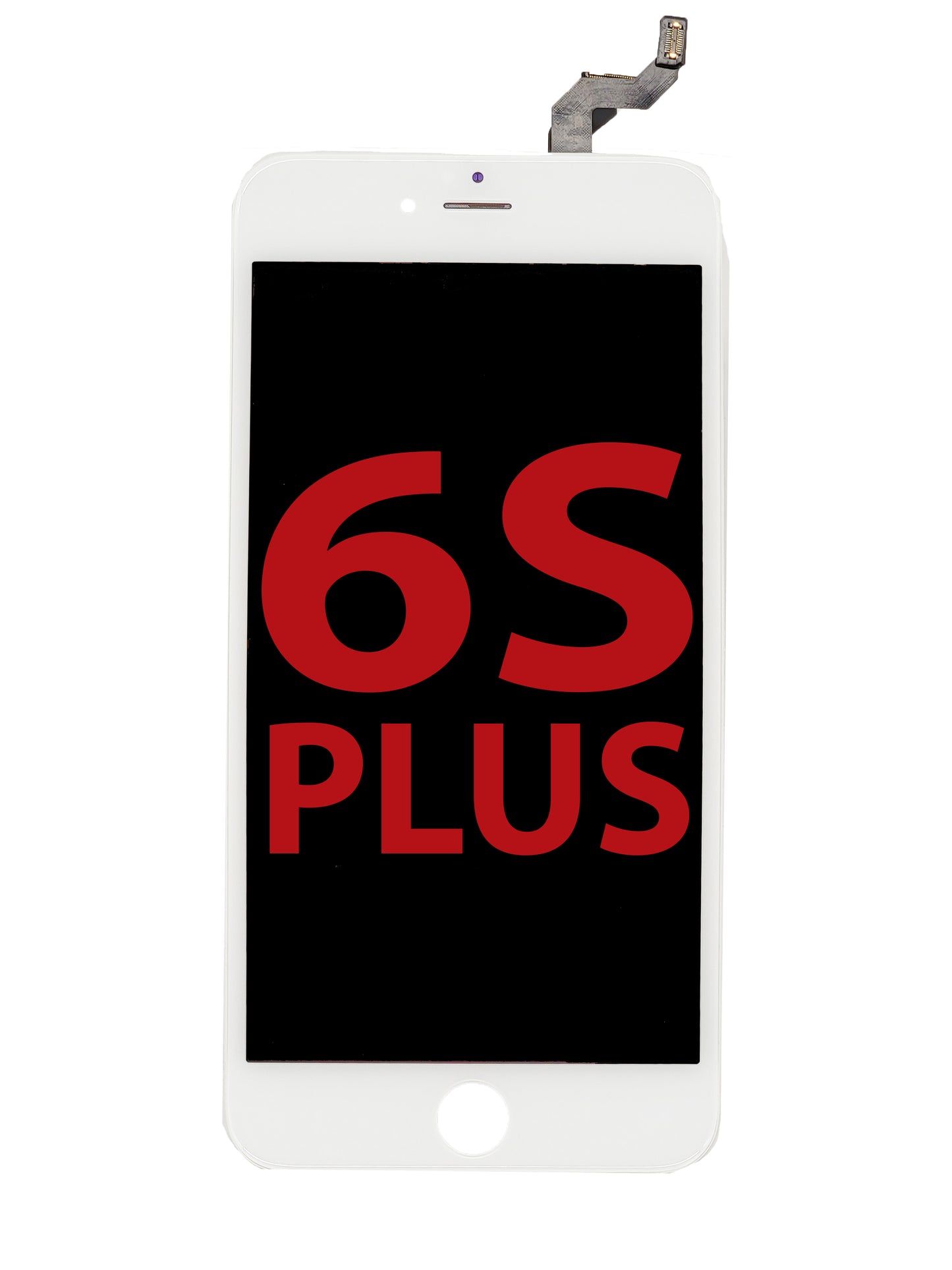 LCD Assembly with Steel Plate for iPhone 6S Plus (White) (Aftermarket / QV6)